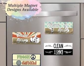 Dishwasher Magnet Clean Dirty, Kitchen Organizer, Dish Status