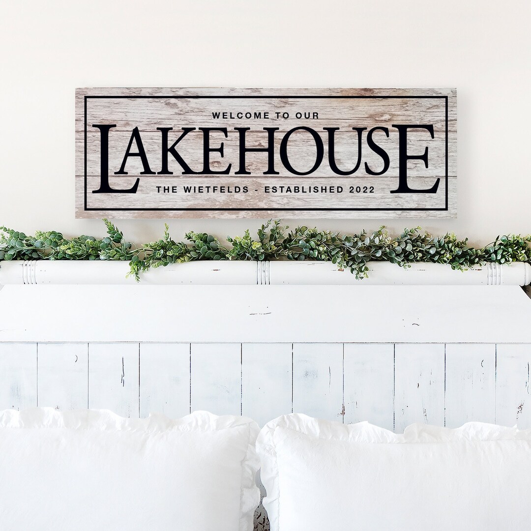 Lakehouse Decor, Lake House Decor, Lakehouse Art, Lake House Sign