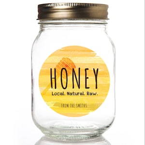 Personalized Honey Jar Labels: Custom Canning Stickers
