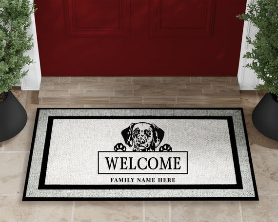 Dalmatian - Dog Welcome Mat - Dog Doormat - Pet Parent Gift - Welcome Mat - Personalized Doormat - Funny Doormat Il_570xn