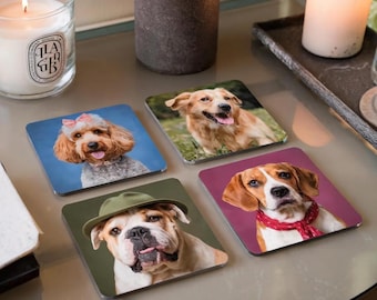 Personalized Photo Coasters: Custom Drink Coasters Set