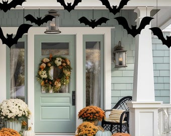 Hanging Bats, Halloween Bat Decoration, Outdoor Decorations, Spooky Tree Decor