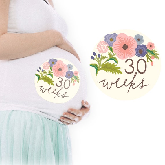 Pregnancy Reveal - First Baby Scrapbook - Belly Stickers - Pregnancy