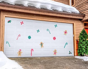 Christmas Magnet Decor, Peppermint Candy Decoration, Holiday Outdoor Decorating, Garage Magnets