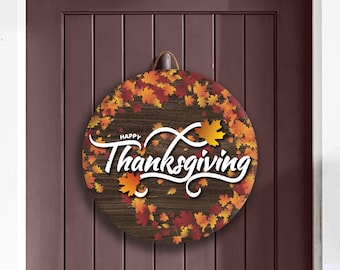 Thanksgiving Decor, Fall Decorations, Autumn Door Sign