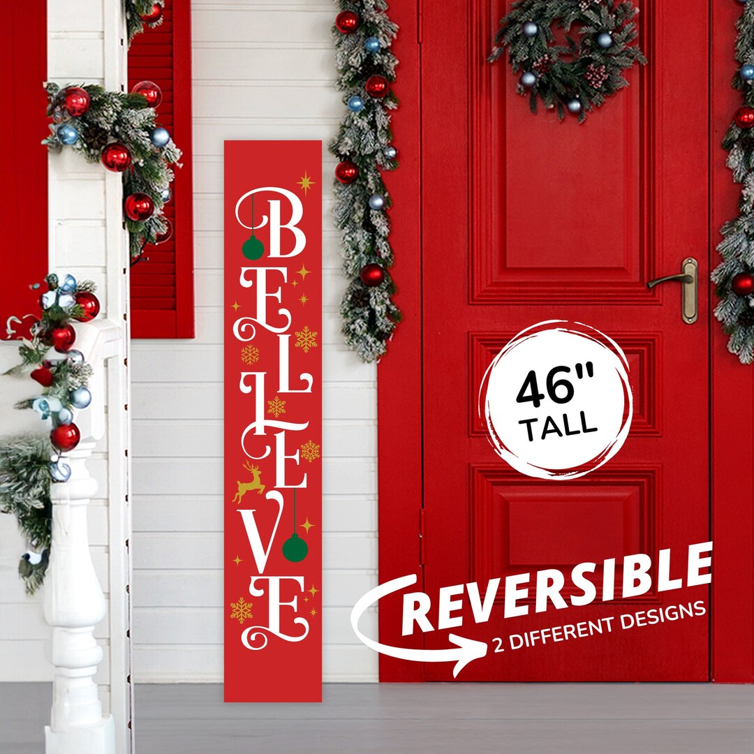 Believe Christmas Christmas Porch Sign Believe Sign Holiday Porch Il 1080xN.5403958174 Dk5j