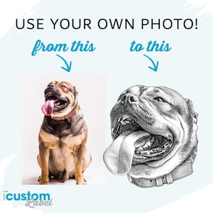 Custom Dog Portrait Stemless Wine Glass – Engraved Gift for Dog Mom, Personalized Wine Tumbler, Pet Memorial, Any Breed image 2