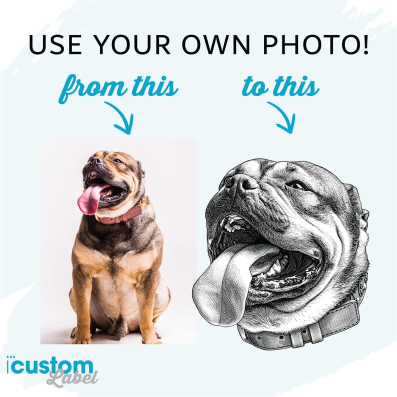 Custom Dog Portrait Stemless Wine Glass – Engraved Gift for Dog Mom, Personalized Wine Tumbler, Pet Memorial, Any Breed image 2