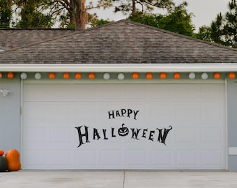 Happy Halloween Magnet, Spooky Outdoor Decor, Garage Magnets