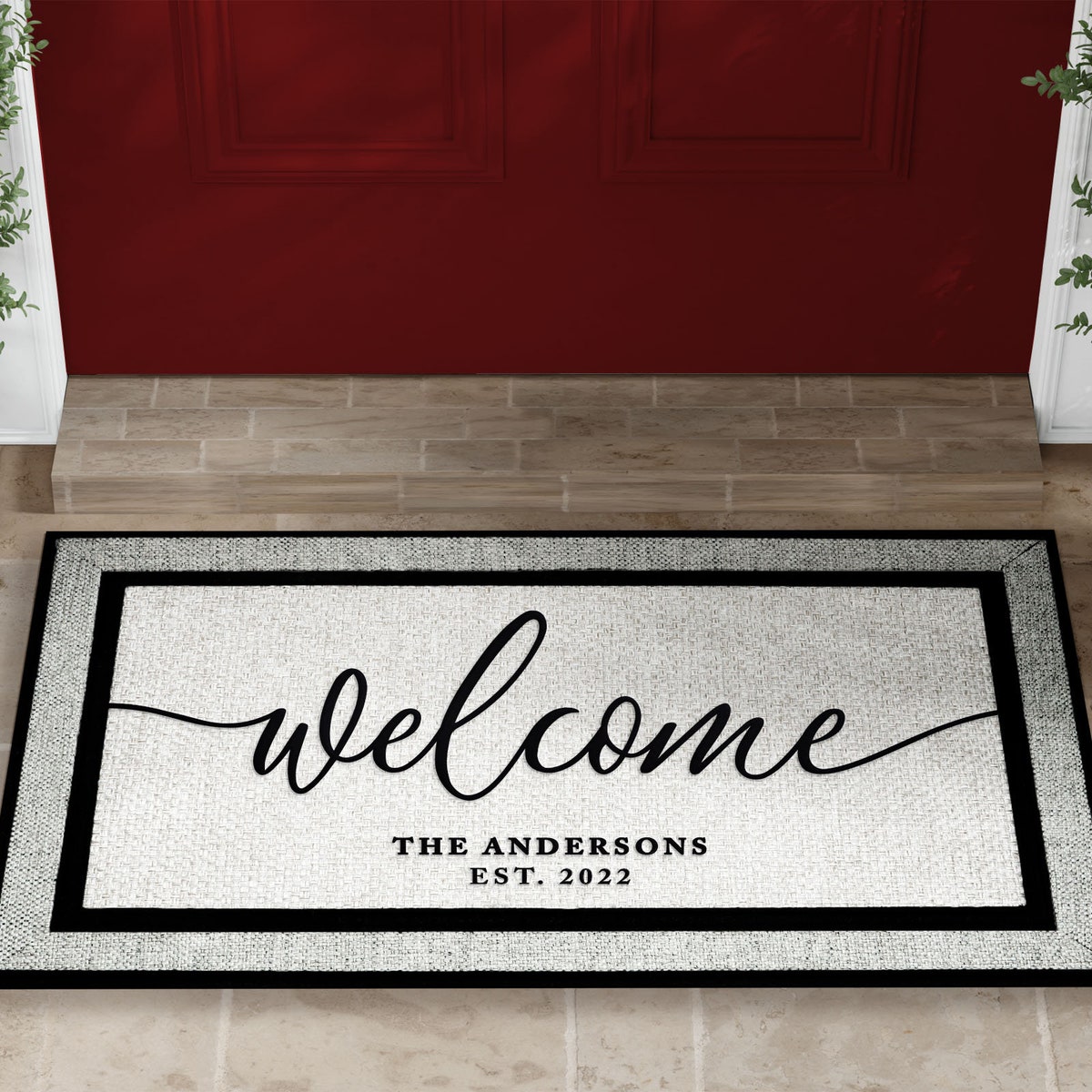 Personalized Welcome Doormat: Custom Housewarming, Wedding, New Home, Closing Gift for Front Entrance - Etsy