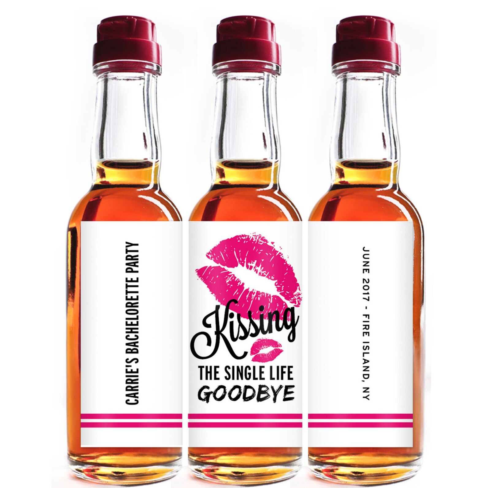 Custom Liquor Mini Bottle Favors Personalized Labels Etsy