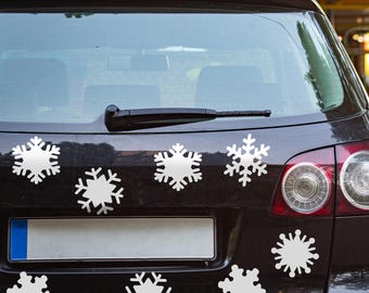 Magnetic Snowflakes, Vehicle Christmas Decor, Winter Decoration, Xmas Outdoor Decorating, Garage Magnets