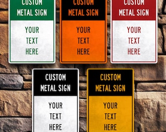 Custom Aluminum Metal Sign, Personalized Man Cave Decor, Custom Metal Sign, Outdoor Sign, Gift for Him, Family Name Sign, Custom Wall Art
