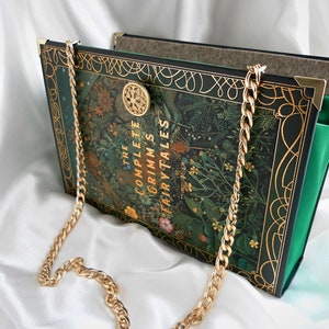 Book Handbag The Brothers Grimm, Fairy Tale Handbag, Book Cover Bag UK, Story Book Handbag, Crossbody Bag image 8