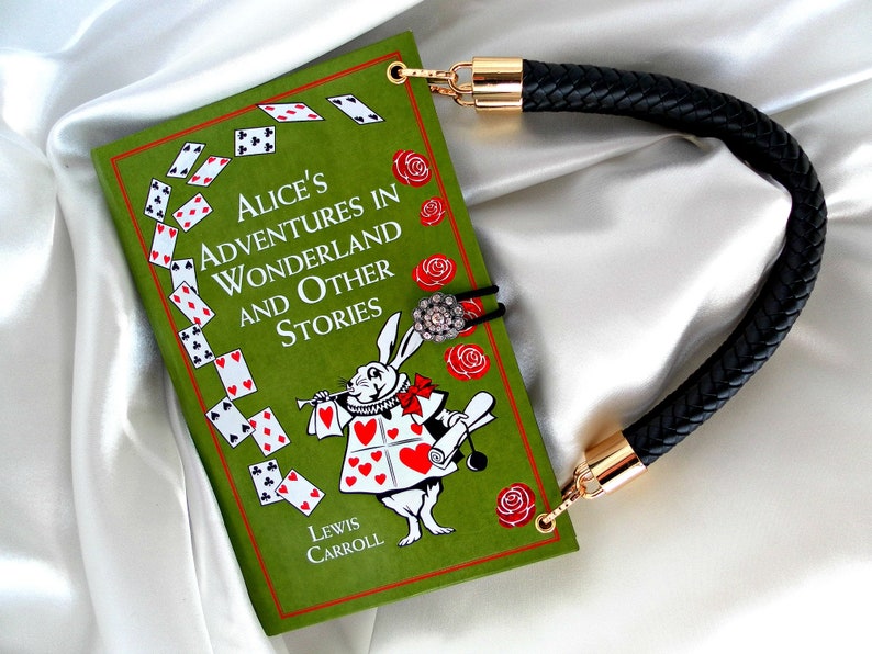 Alice in Wonderland Book Handbag UK Alice Book Bag Alice | Etsy