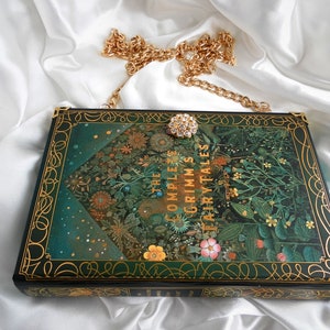 Book Handbag The Brothers Grimm, Fairy Tale Handbag, Book Cover Bag UK, Story Book Handbag, Crossbody Bag image 2