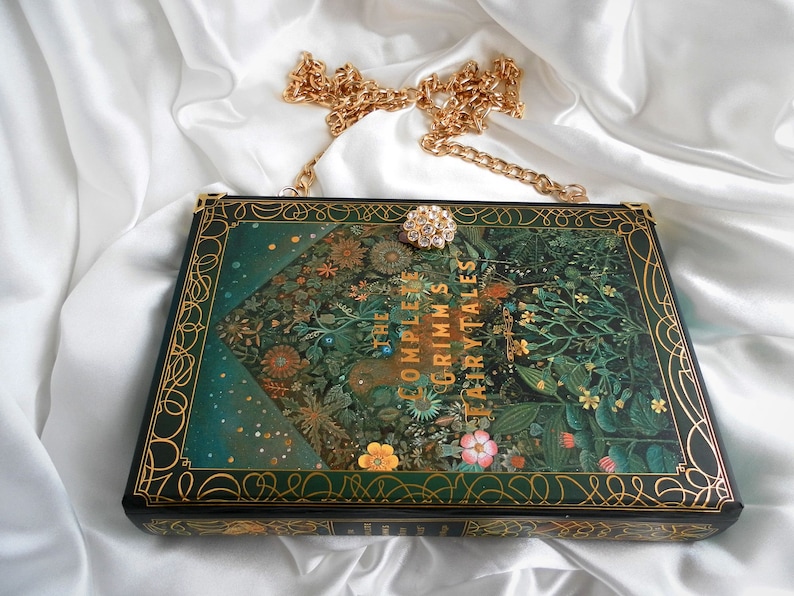 Book Handbag The Brothers Grimm, Fairy Tale Handbag, Book Cover Bag UK, Story Book Handbag, Crossbody Bag image 2