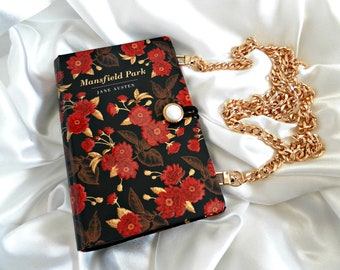 Mansfield Park Book Purse, Crossbody Bag, Jane Austen Book Purse, Book Clutch, Book Purse, Mansfield Park Book Bag UK