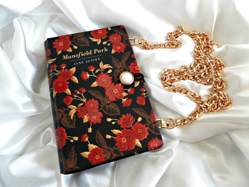 Mansfield Park Book Purse, Crossbody Bag, Jane Austen Book Purse, Book Clutch, Book Purse, Mansfield Park Book Bag UK image 1