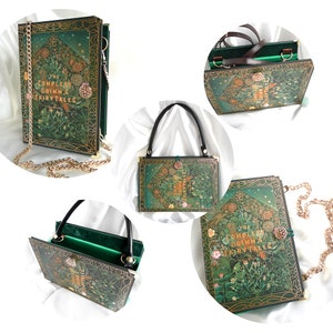 Book Handbag Brothers Grimm, Crossbody Bag, Fairy Tale Handbag, Book Shaped Bag, Story Book Bag, Graduation Unique Purse