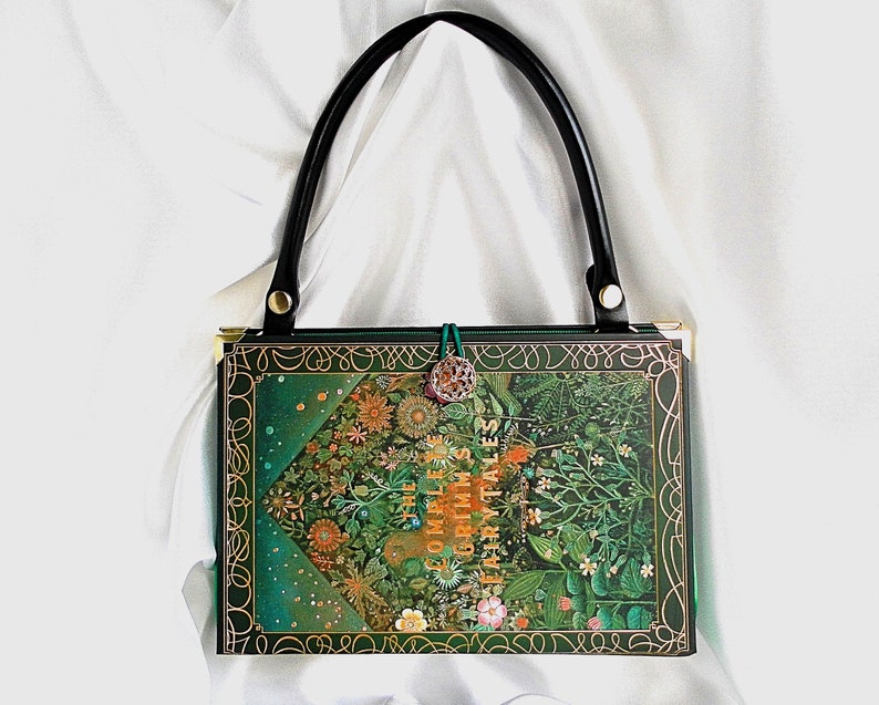 Book Handbag Brothers Grimm, Crossbody Bag, Fairy Tale Handbag, Book Shaped Bag, Story Book Bag, Graduation Unique Purse Top Handle