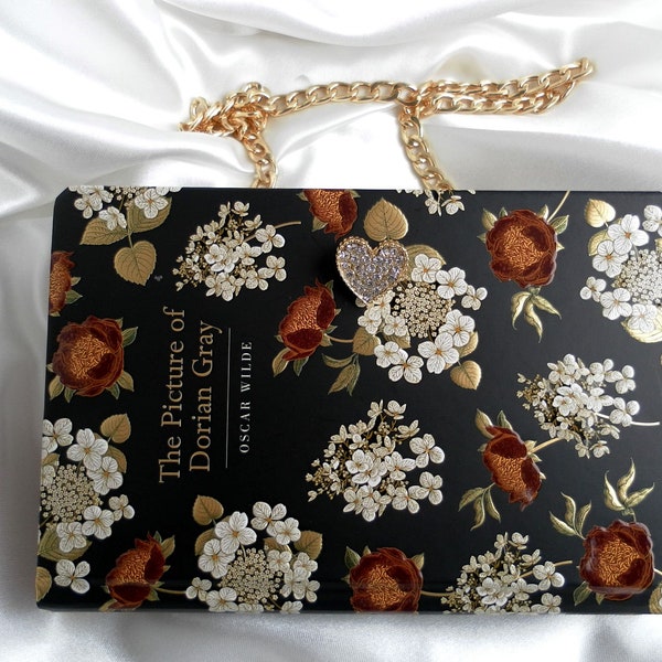 Book Cover Purse, The Picture of Dorian Gray, Oscar Wilde,  Literary Gift, Book Lover Handbag, Book Clutch Purse, Crossbody Bag, Book Clutch