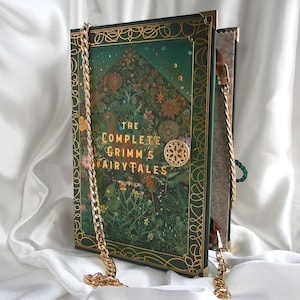 Sac à main livre Les frères Grimm, sac à main conte de fées, sac couverture de livre Royaume-Uni, sac à main livre d'histoires, sac bandoulière