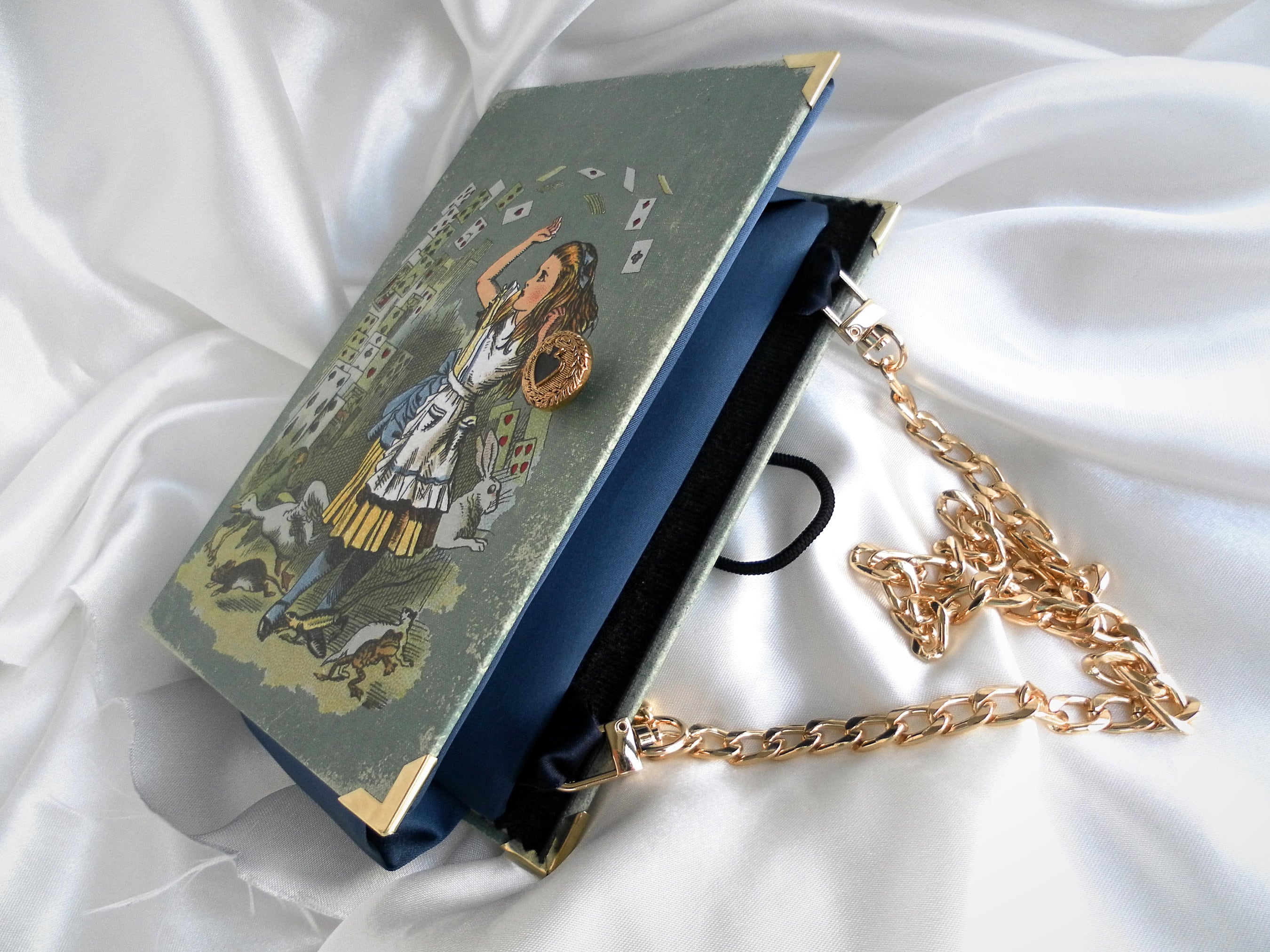 Alice in wonderland book purse hotsell