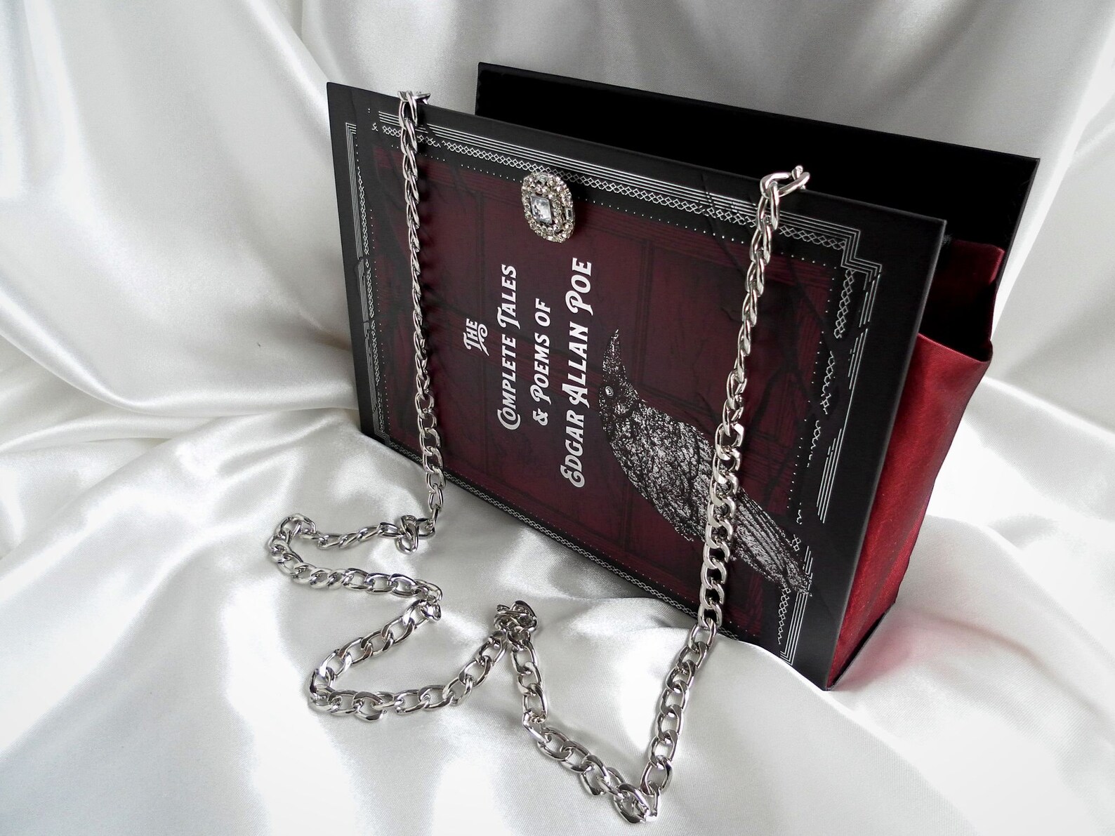 Edgar Allan Poe Crossbody Bag Book Clutch Purse Handbag Etsy