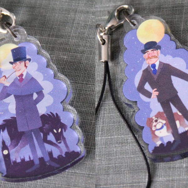 Double Sided Sherlock Holmes Charm