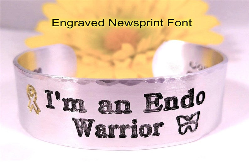 I/'m an Endo Warrior Butterfly Need A Cure Endometriosis Endo Warrior Ribbon Medical ID Endometriosis Awareness Endo Gift For Her