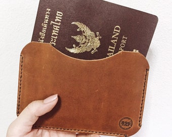 Leather Passport Cover, Leather Passport Case, Passport Holder, Passport Sleeve