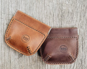 Little Leather squeeze pouch, Coin pouch. (Price for 1 pcs.)