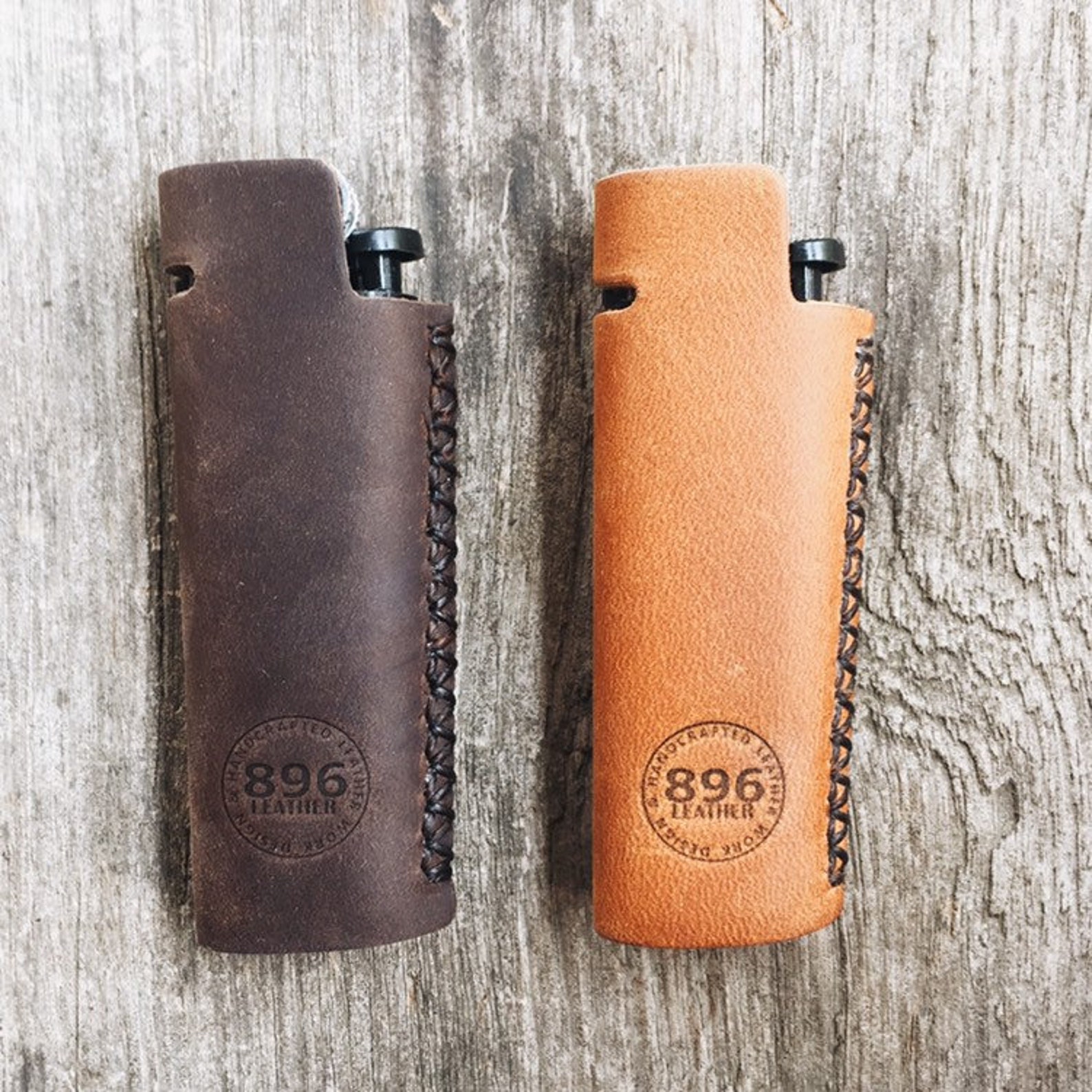 Tan leather lighter case Lighter cover Handmade lighter case Etsy