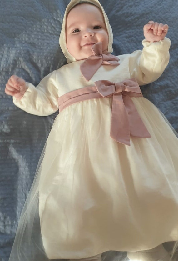Vestito battesimo bimba inverno sale