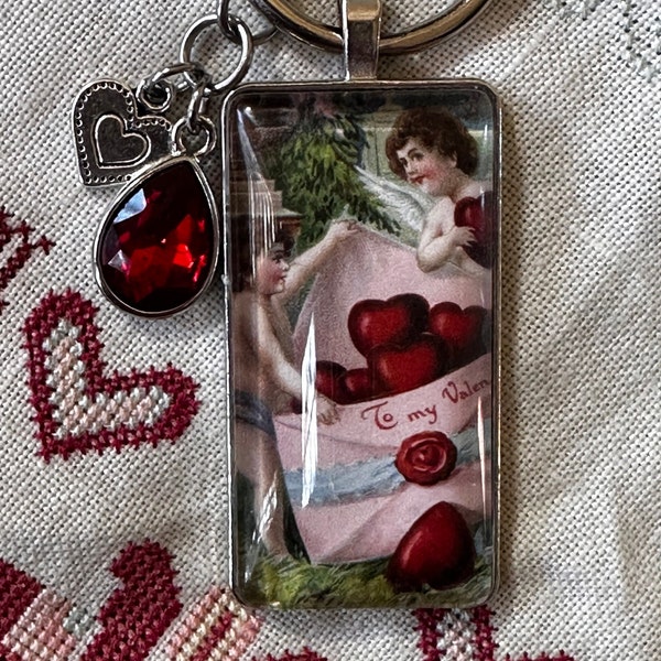Cupids Valentine Thread Keep - Scissor Fob - Zipper Pull