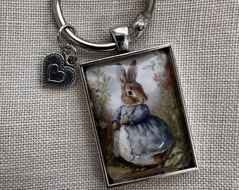 Spring Bunny 2 Thread Keep/Scissor Fob/Zipper Pull