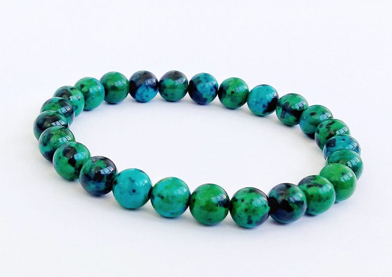 Mens Bracelet Perle Homme Men Bracelete BRACELETS for Women 6 mm Bracelet Hrysocolla Natural Women Bracelet Chakra Energy Beaded