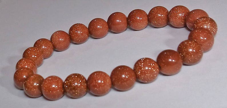 Mens Bracelet SUNSTONE BRACELET 10 mm UNISEX Natural Bracelet Chakra Energy Yoga Bracelet Sunstone Meditation Healt Charms Bracelet Sunstone
