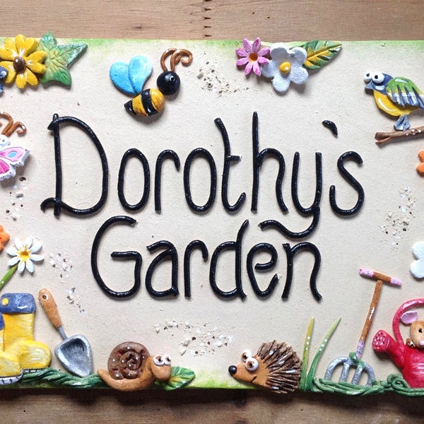 Garden Plaque Etsy