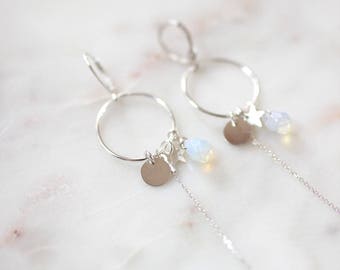 Earrings 925 sterling silver circles