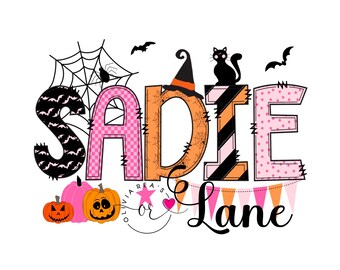 PERSONALIZED SUBLIMATION TRANSFER. Perfect for Halloween. Ready to Press