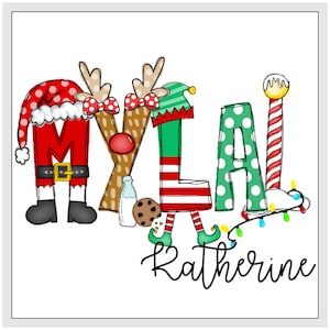 PERSONALIZED SUBLIMATION TRANSFER Ready to Press. Perfect for Christmas! (Elf Christmas)