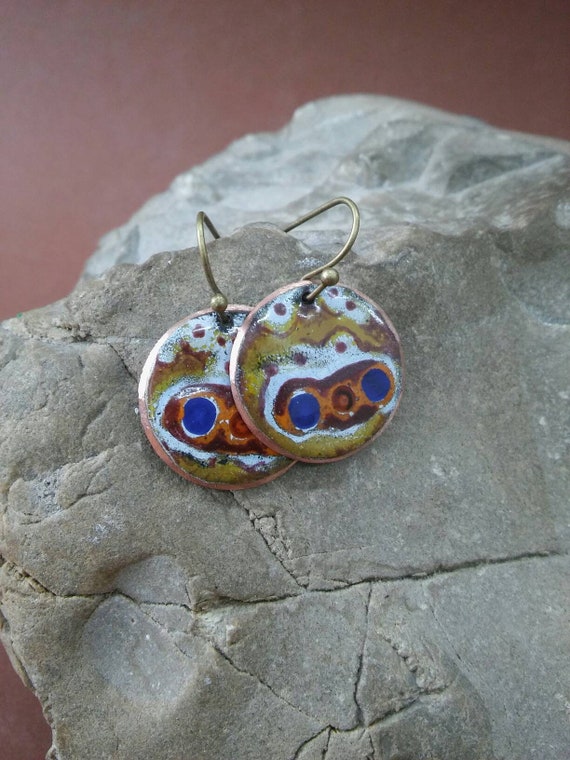 Etsy store enamel earrings