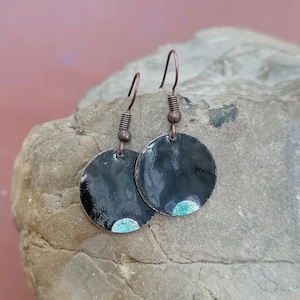 Pendientes de esmalte de cobre