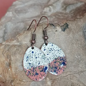 Pendientes de esmalte de cobre