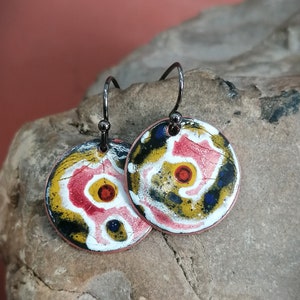 Pendientes de esmalte de cobre
