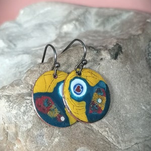 Pendientes de cobre esmaltado