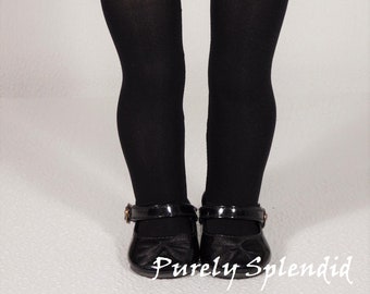 Black Tights for 18 inch Girl Dolls, American made, Perfect Fit Doll Hose, pantyhose