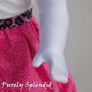 White Gloves, PERFECT fit for 18 inch Girl Doll, American made
